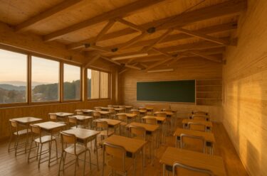 公共建築の常識が変わる！建設現場に求められる木造校舎JIS改正への対応と新工法導入