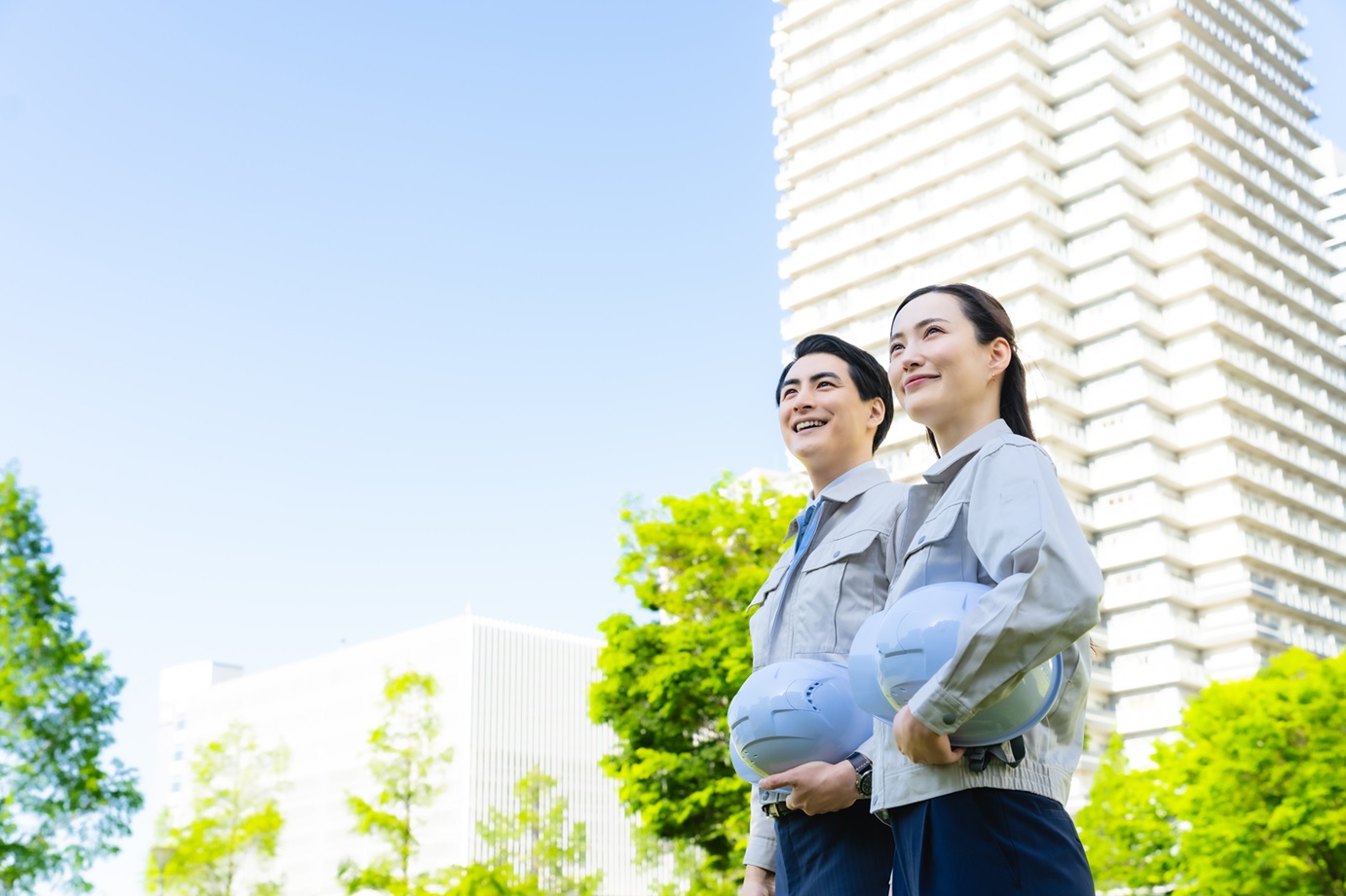 作業服を着た人