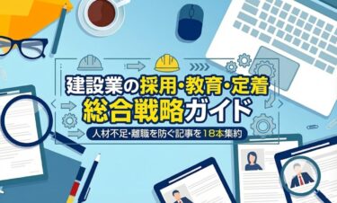 建設業の採用と定着を強化する総合戦略まとめ｜18本の記事から読み解く最新の人材課題と解決策
